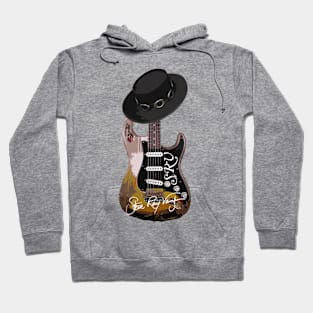 Guitarist Blues Man Vaughan 70s Hoodie